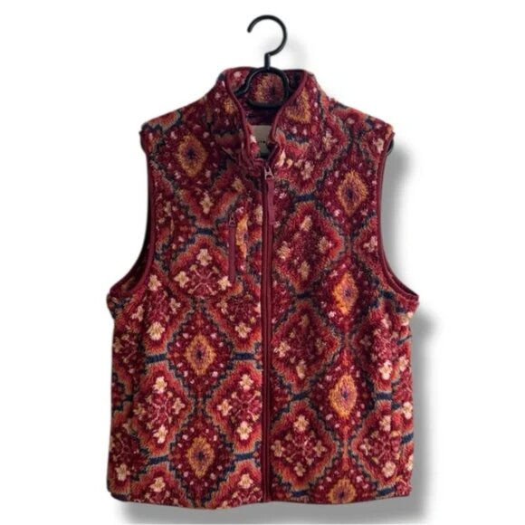 Lucky Brand Sherpa Faux Shearling Fuzzy Vest - Size S NWT -  MSRP $119 - Picture 2 of 4